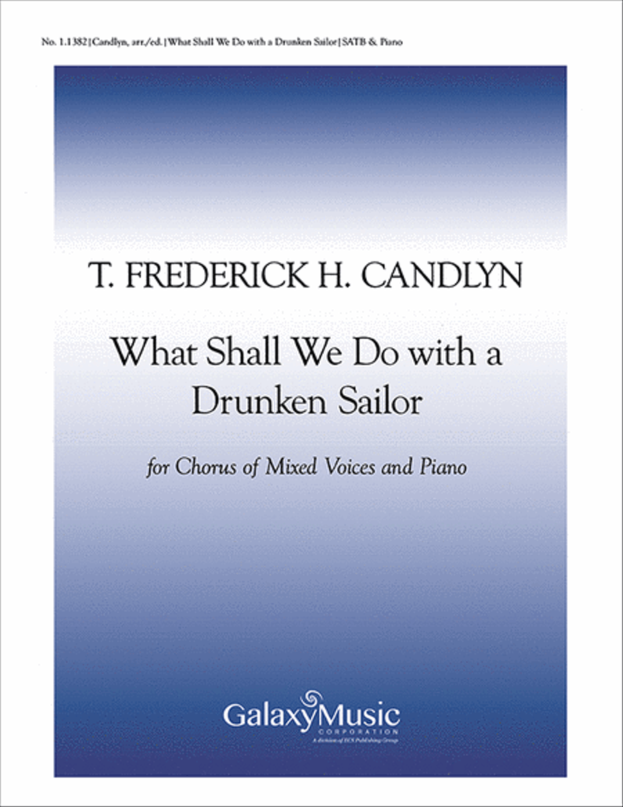 What Shall We Do with a Drunken Sailor? 4-Part scores gallery preview page 1