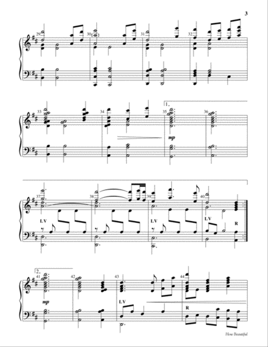 How Beautiful Choir scores gallery preview page 3