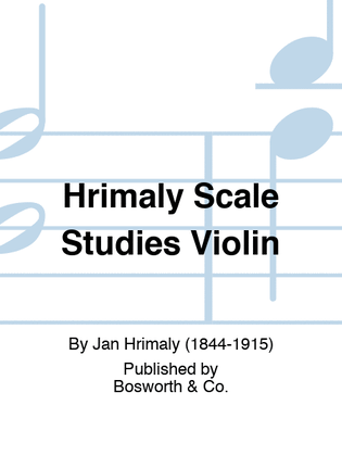 Book cover for Hrimaly - Scale Studies For Violin