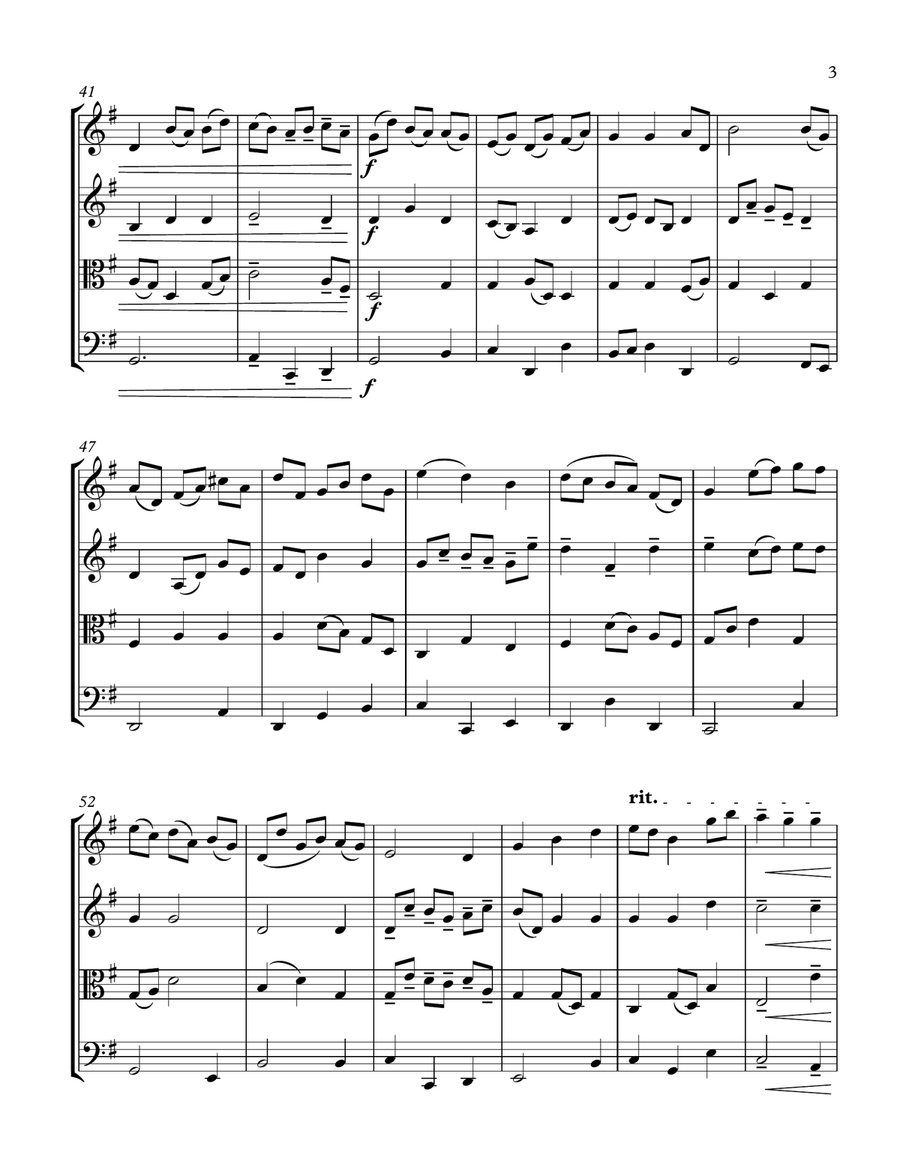Be Thou My Vision (string quartet) String Quartet scores gallery preview page 3