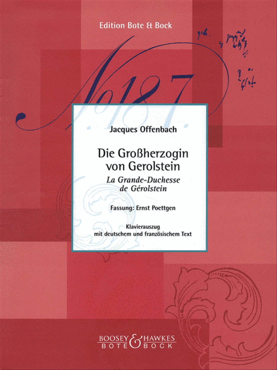 Die Grossherzogin von Gerolstein by Jacques Offenbach Orchestra - Sheet Music
