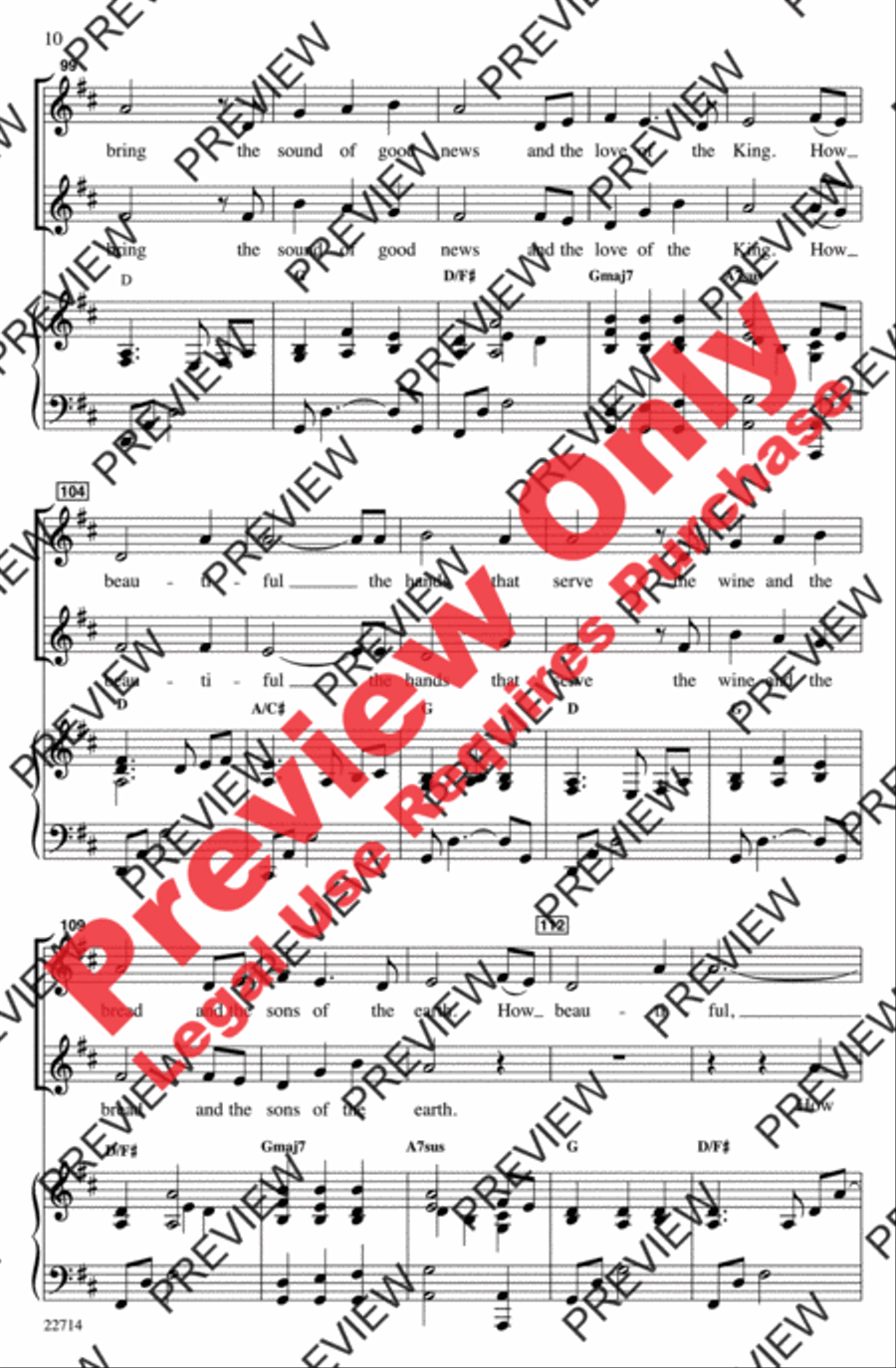 How Beautiful 2-Part scores gallery preview page 9