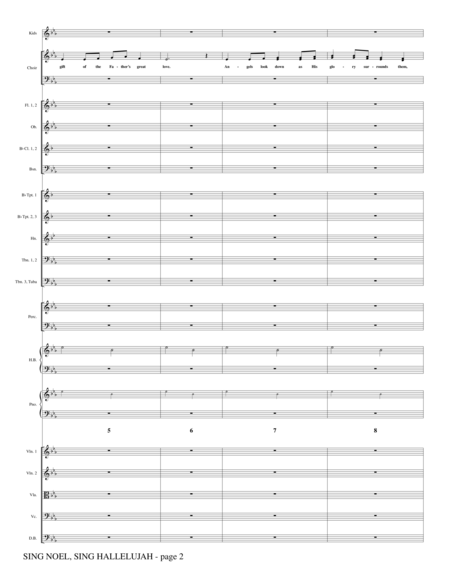 Sing Noel, Sing Hallelujah - Full Score
