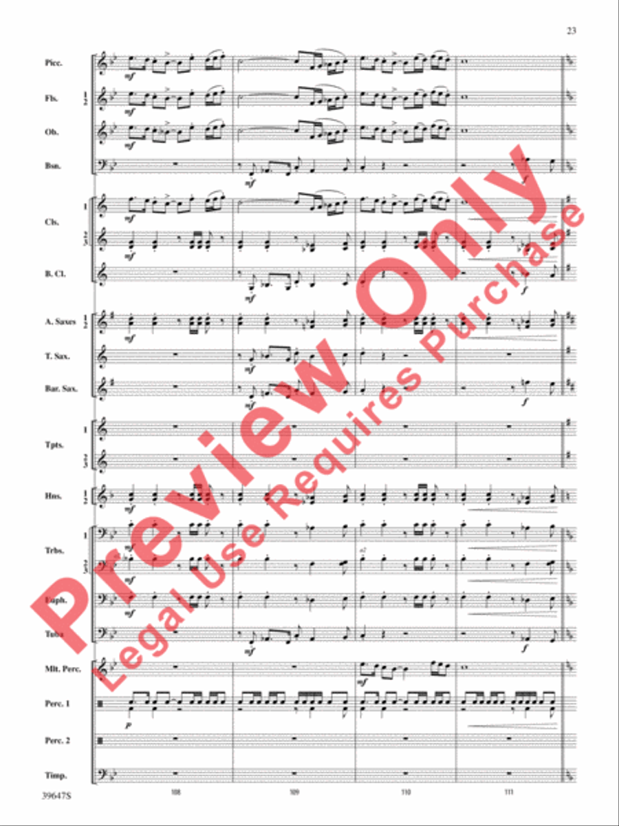 Oak Island Odyssey Oak Island Odyssey Concert Band scores gallery preview page 24