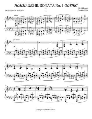 Hommages III. Sonata No. 1 'Gothic'