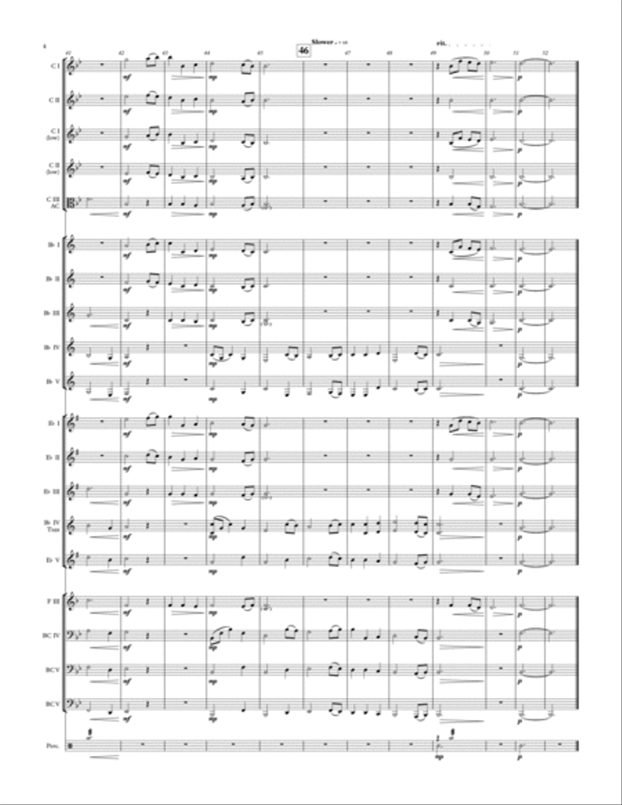 Slumber My Darling - for adaptable quintet Concert Band scores gallery preview page 4
