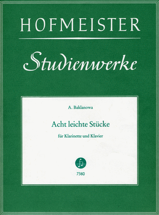 Book cover for Acht Stucke fur Klarinette und Klavier