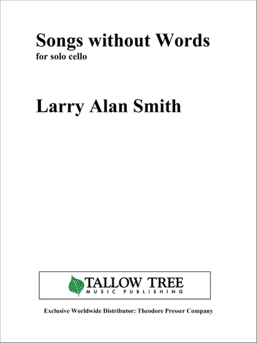 Songs without Words Songs without Words Cello scores gallery preview page 1