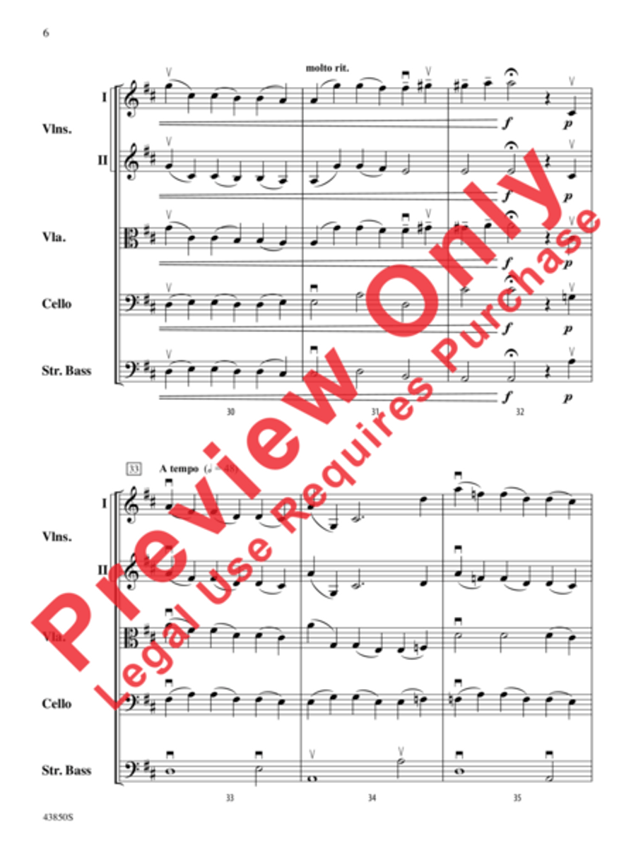Sarabande Sarabande String Orchestra scores gallery preview page 7