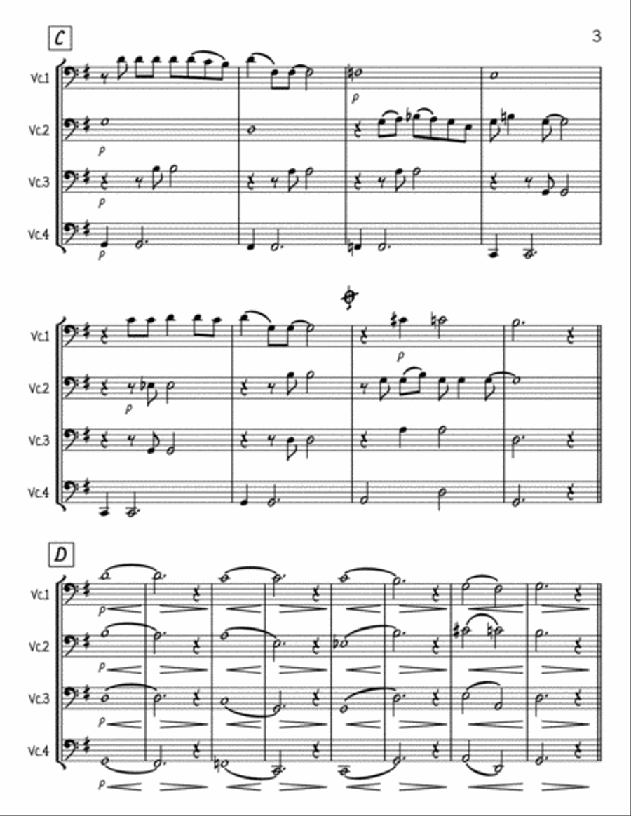 Make You Feel My Love Cello Solo scores gallery preview page 3