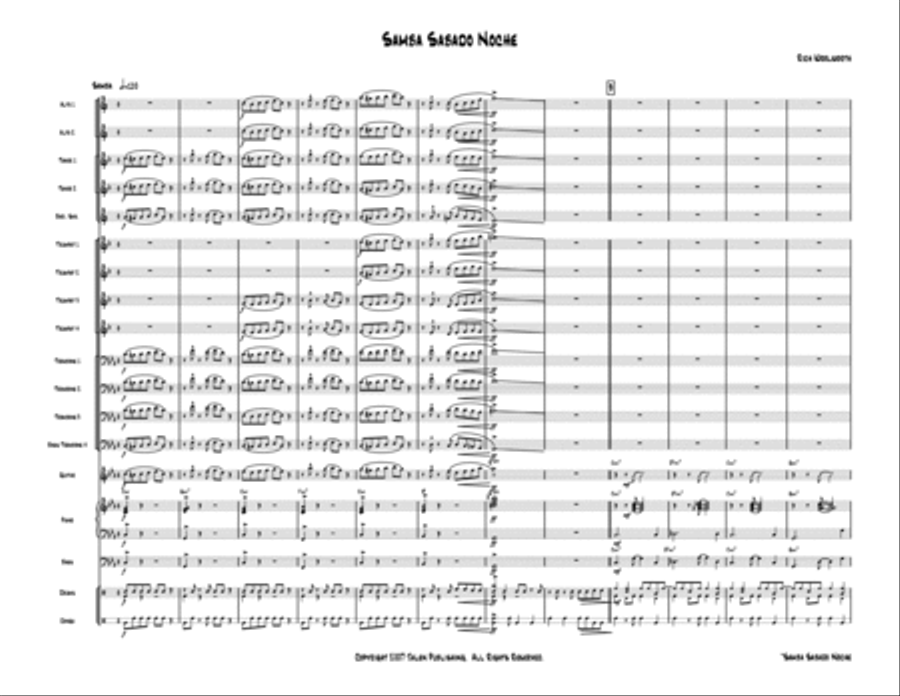 Samba Sabado Noche Jazz Ensemble scores gallery preview page 2