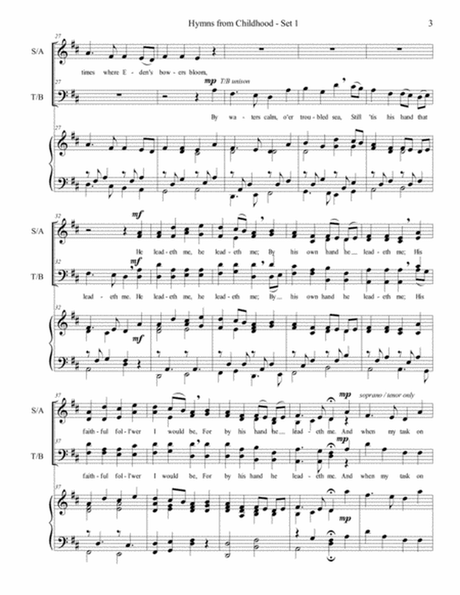 Hymns from Childhood - Set 1 (SATB) image number null