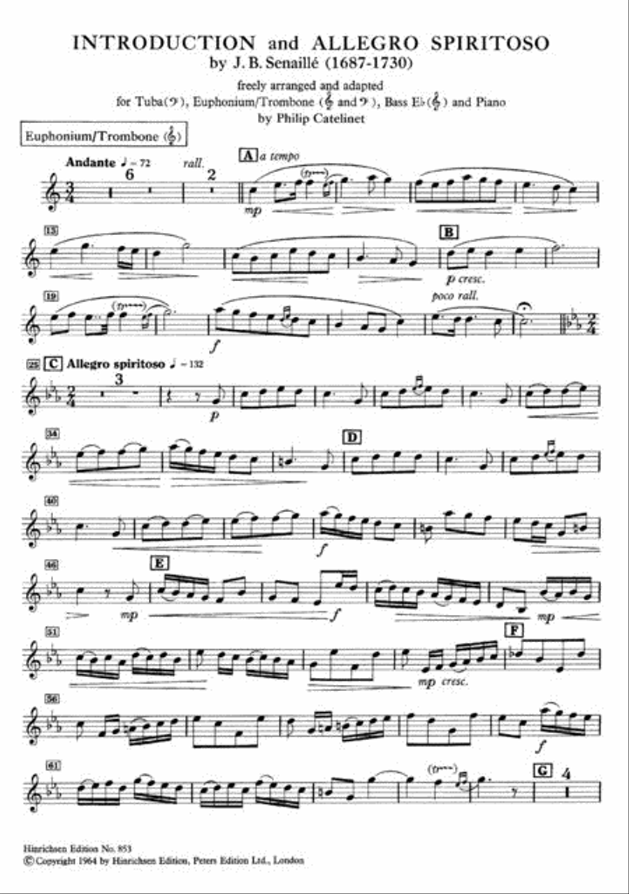 Introduction and Allegro Spiritoso Euphonium scores gallery preview page 5