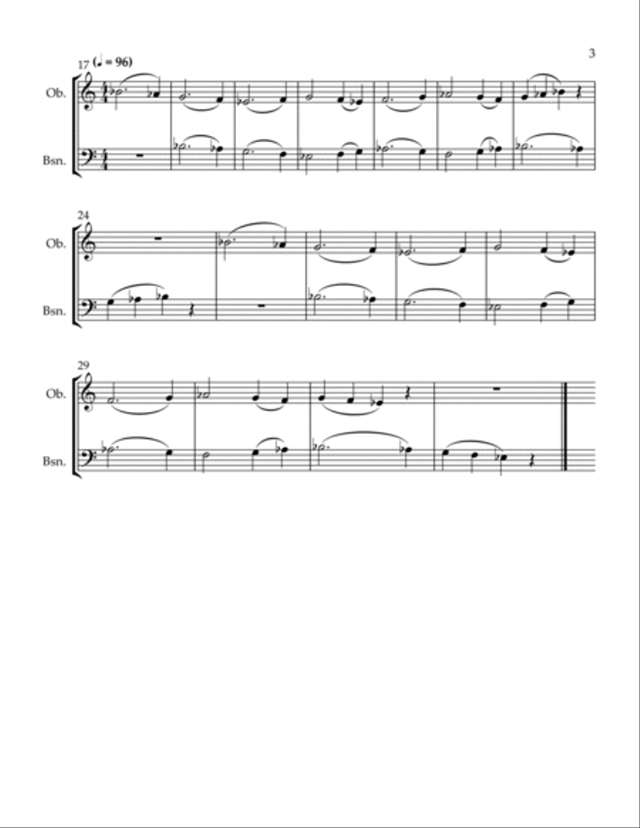 3 Conversations Woodwind Duet scores gallery preview page 3