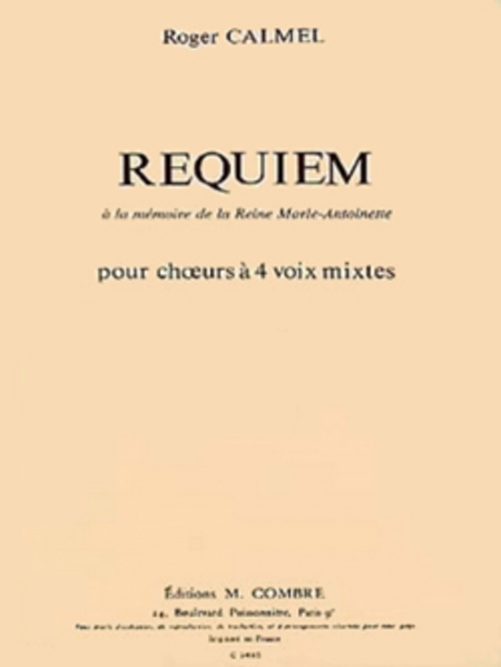 Requiem a la memoire de Marie Antoinette
