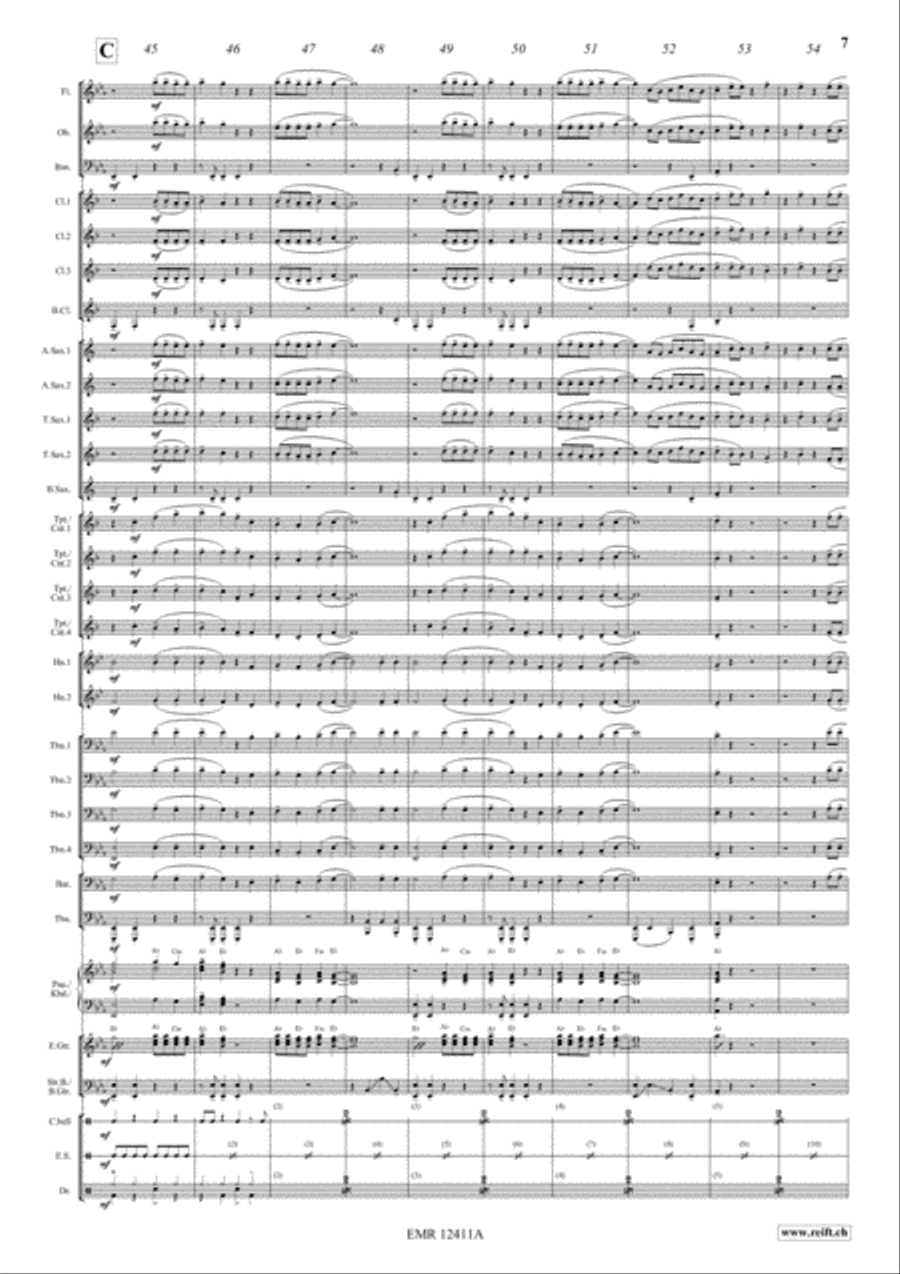 Black Or White Black Or White Concert Band scores gallery preview page 7