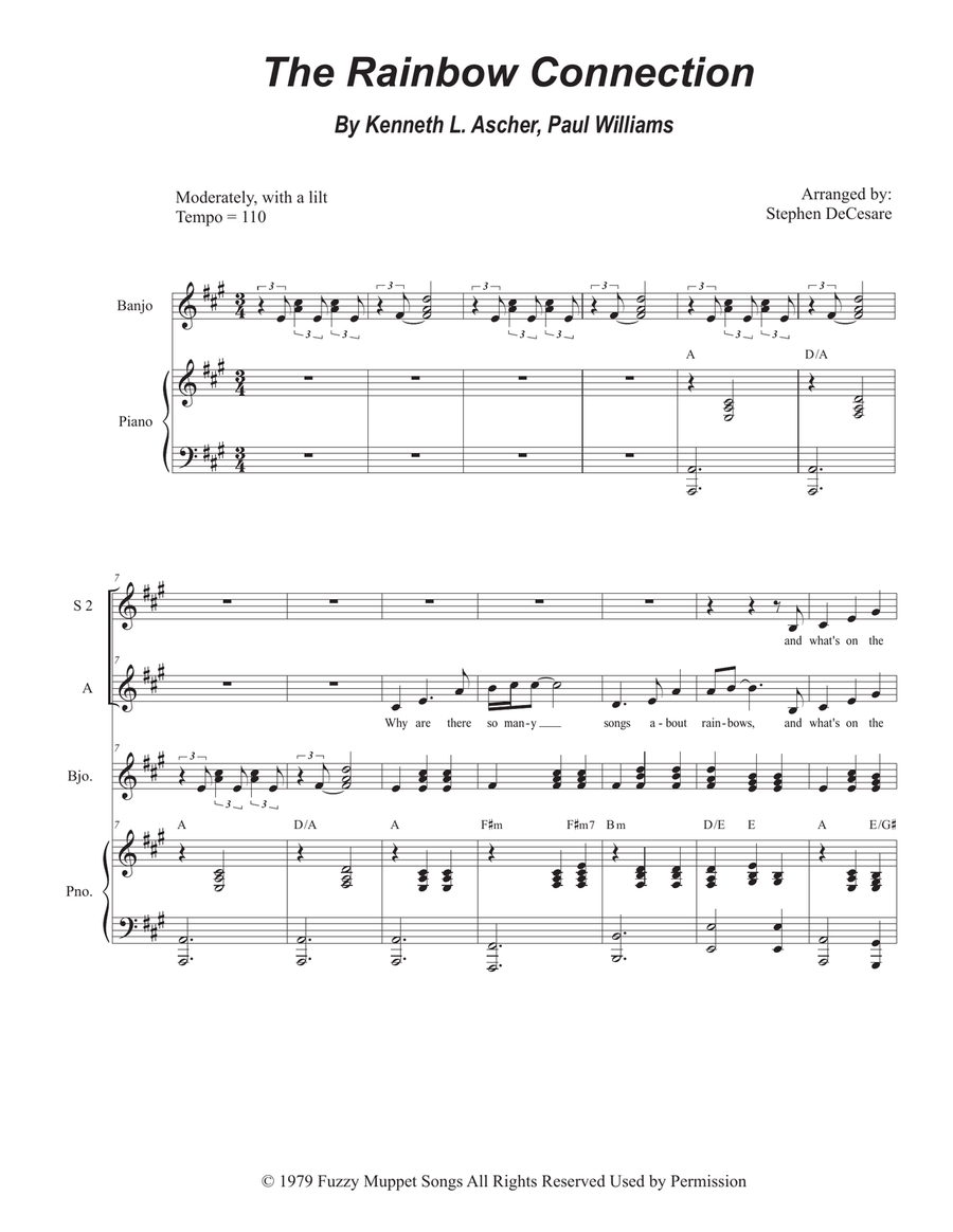 The Rainbow Connection SSA scores gallery preview page 1