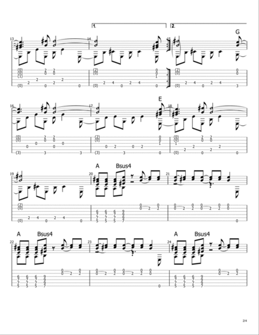 Linus And Lucy Electric Guitar scores gallery preview page 2