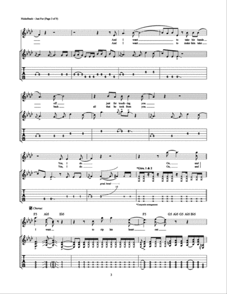 Just For Just For Electric Guitar scores gallery preview page 3