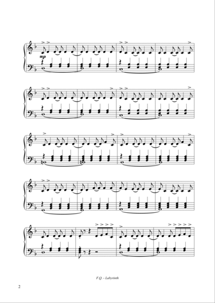 Labyrinth Piano Solo scores gallery preview page 3