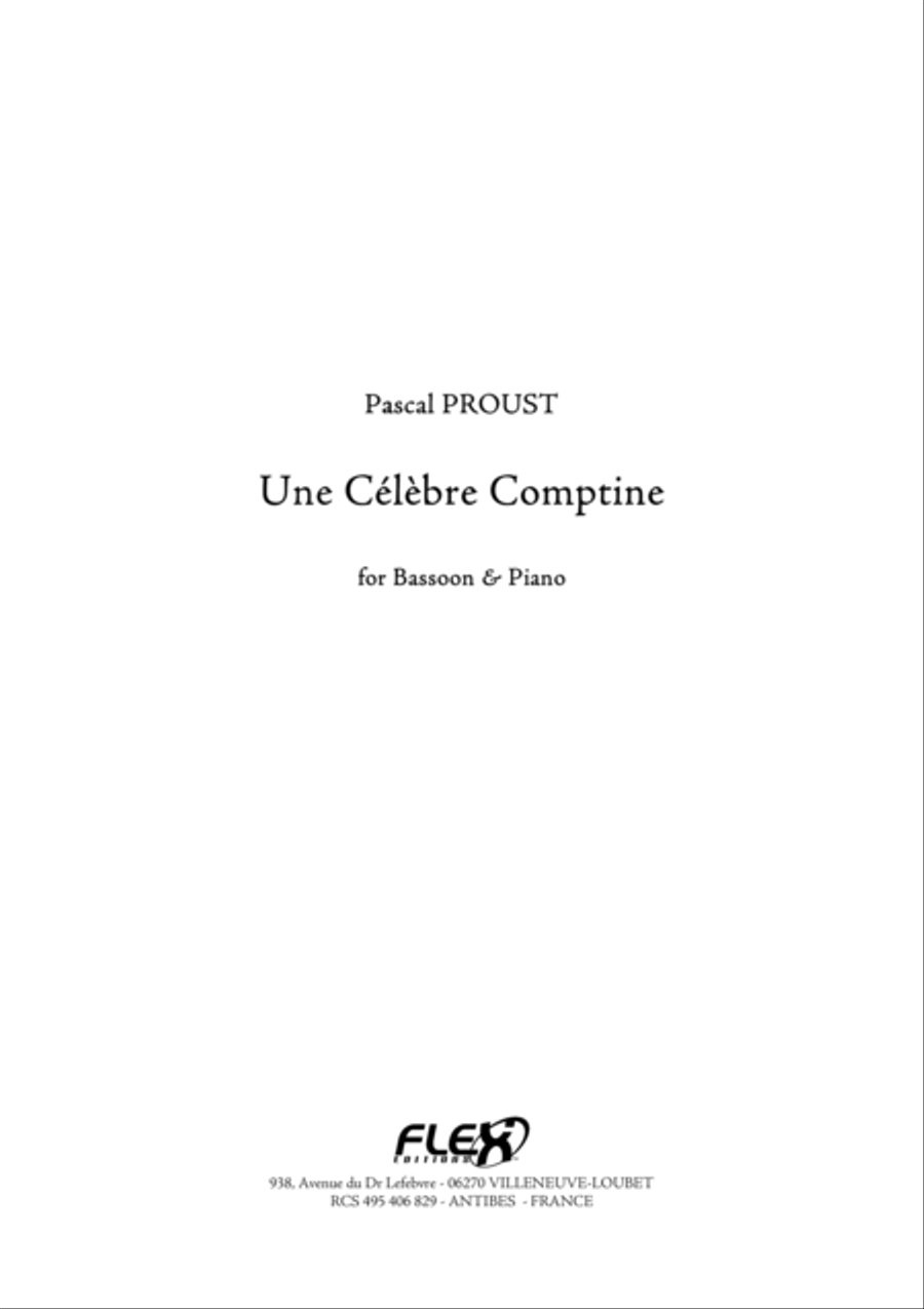 Celebre Comptine Bassoon scores gallery preview page 1