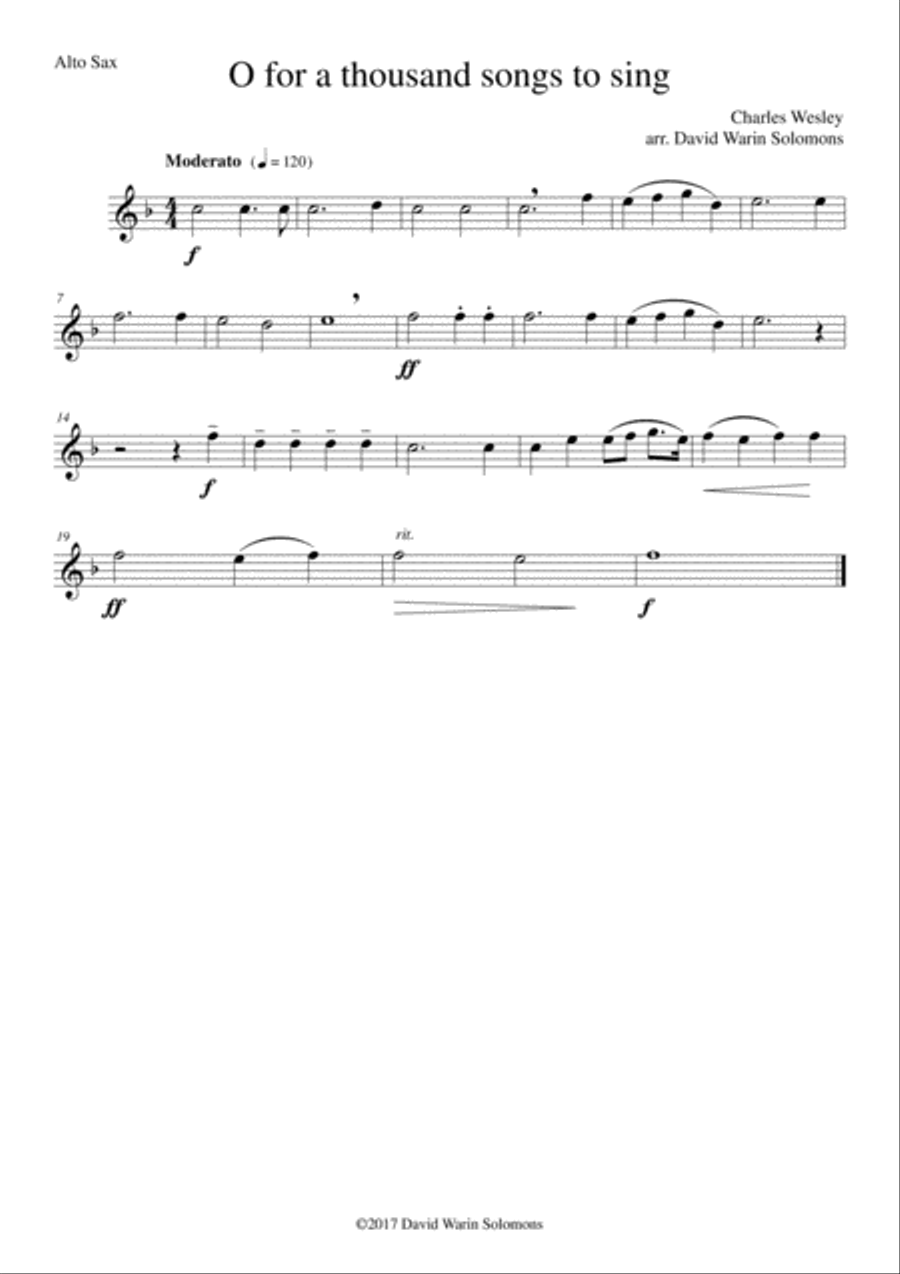 7 Songs of Glory for saxophone quartet Saxophone Quartet scores gallery preview page 5