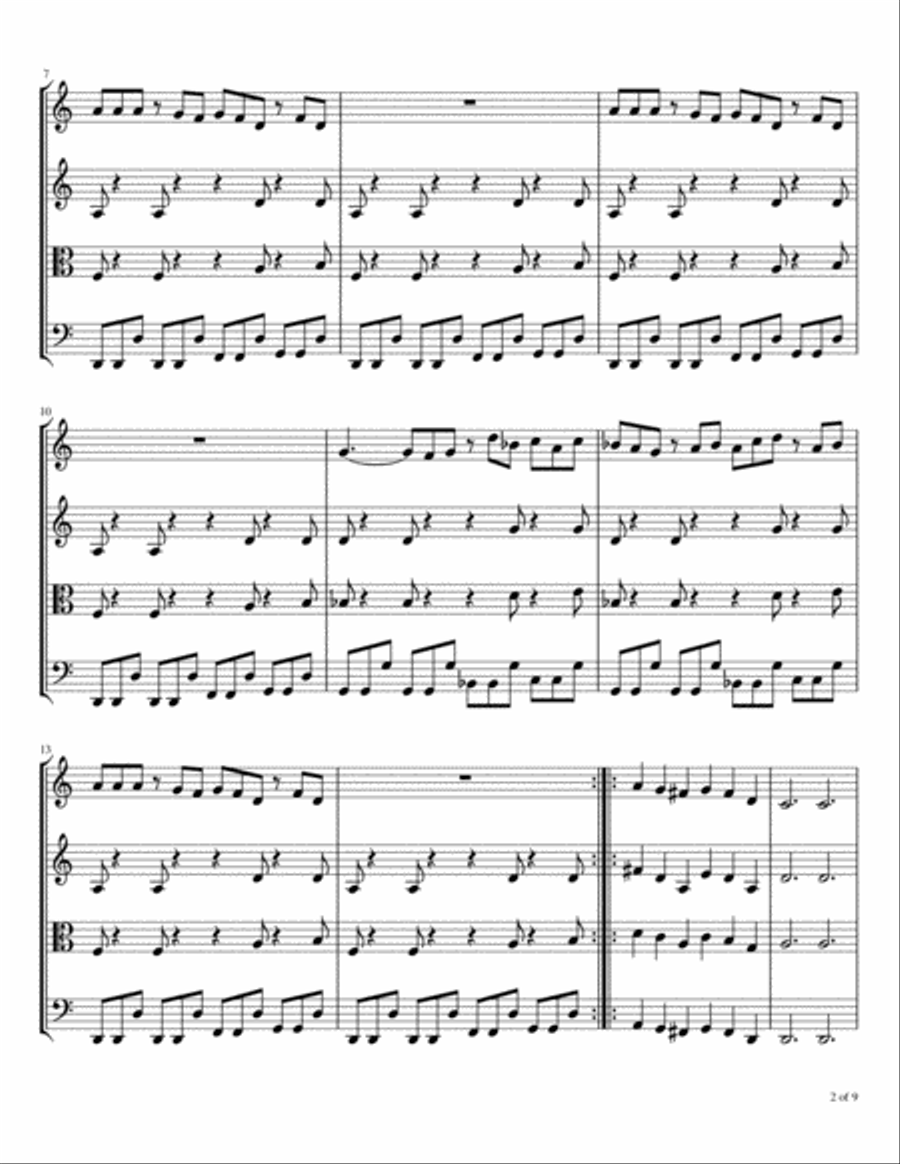 Quartet #3 String Quartet scores gallery preview page 3