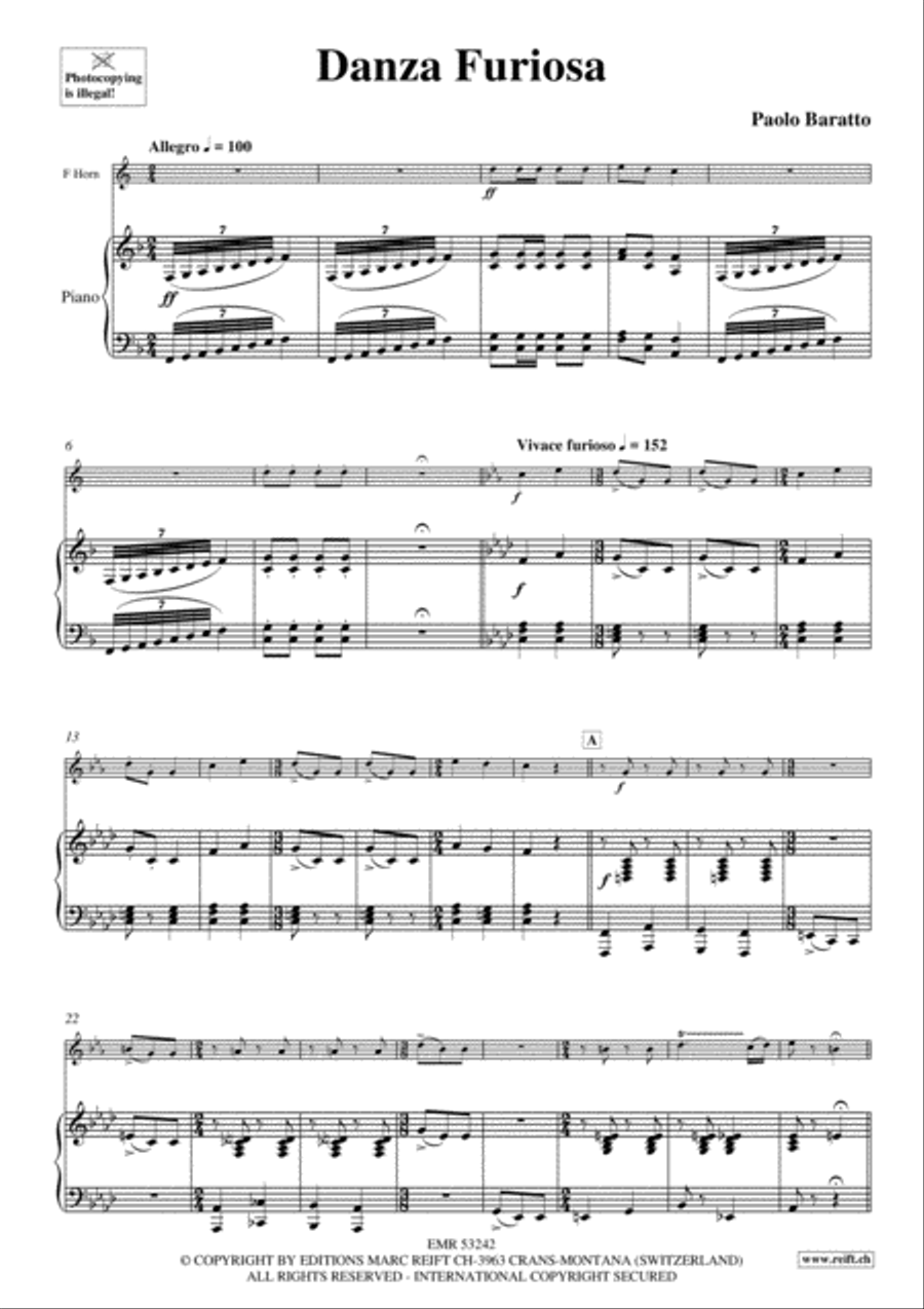 Danza Furiosa Horn scores gallery preview page 4