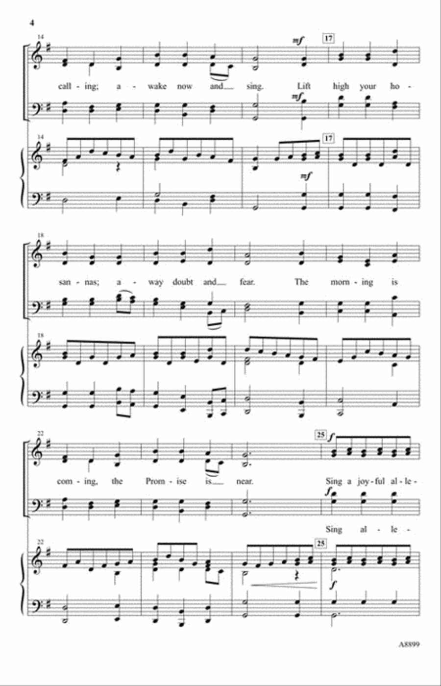 The Promise Is Near 4-Part scores gallery preview page 3