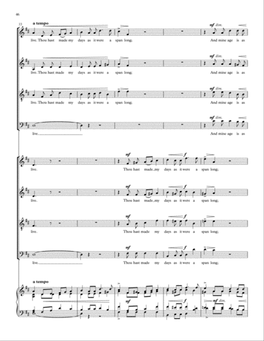Songs of Farewell Divisi scores gallery preview page 62
