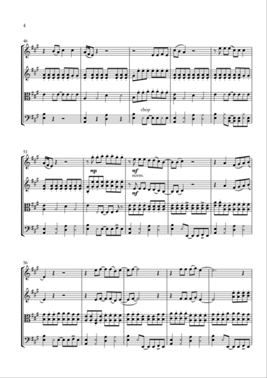 Magic String Quartet scores gallery preview page 4