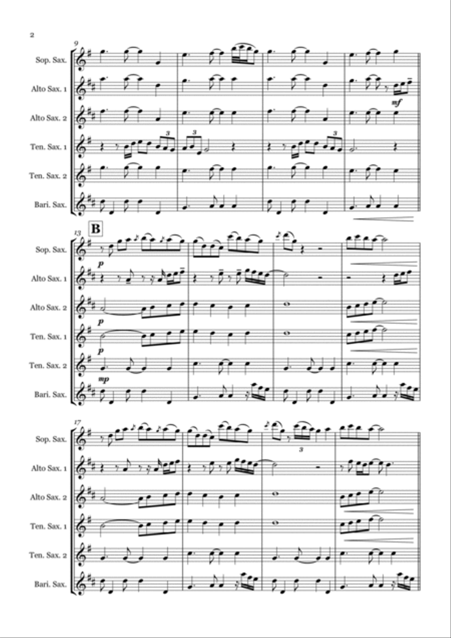 Thinking Out Loud Woodwind Ensemble scores gallery preview page 2