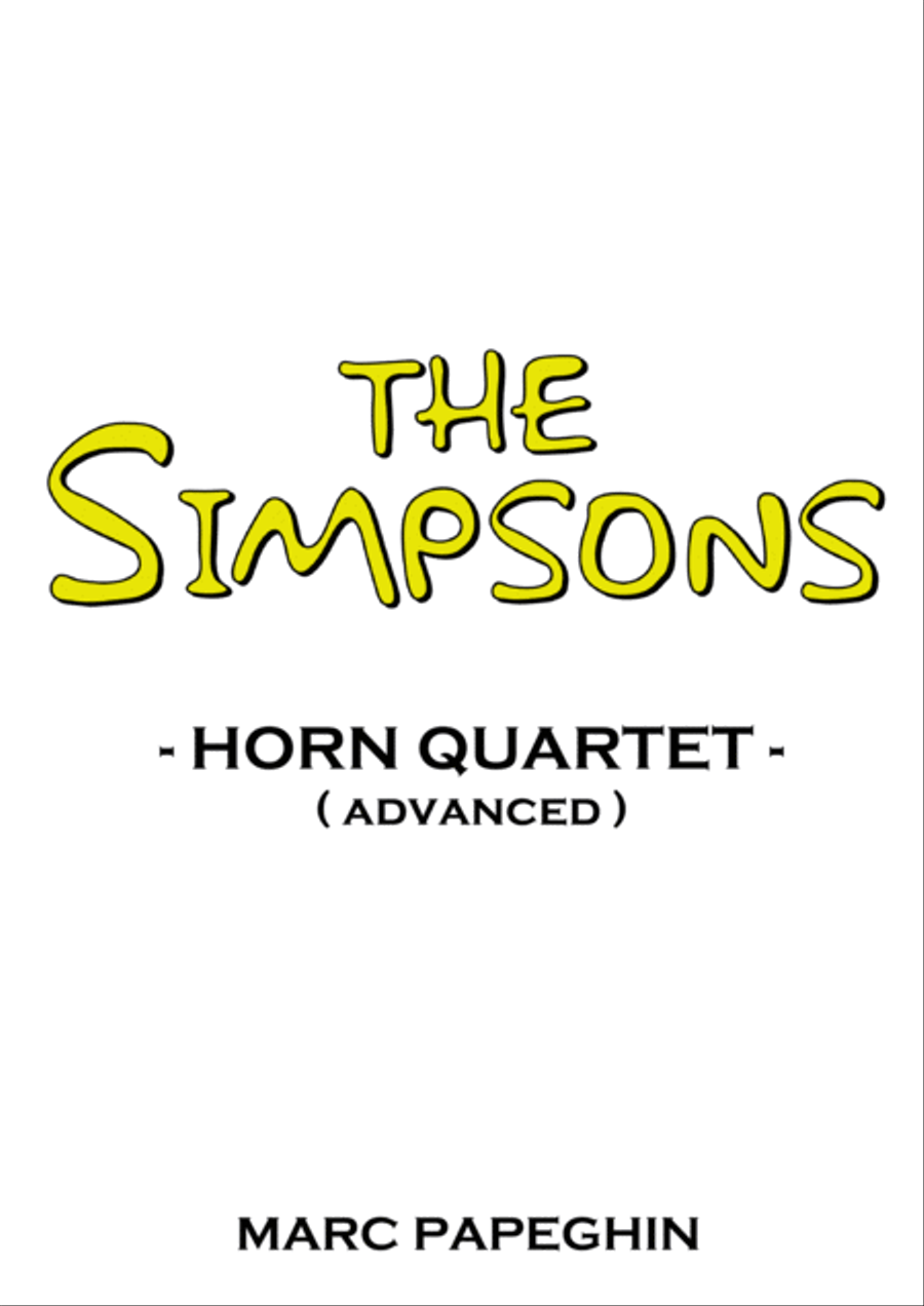 Theme From The Simpsons TM from the Twentieth Century Fox Television Series THE SIMPSONS Brass Ensemble scores gallery preview page 1