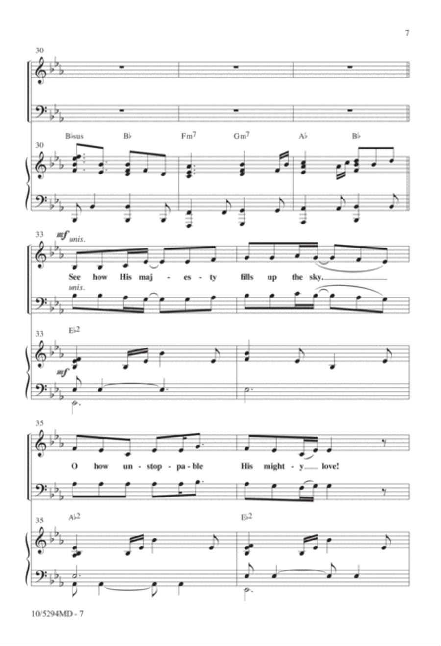 Long Live the King 4-Part scores gallery preview page 6