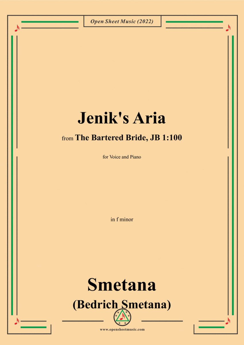 Smetana-Jenik's Aria,in f minor image number null