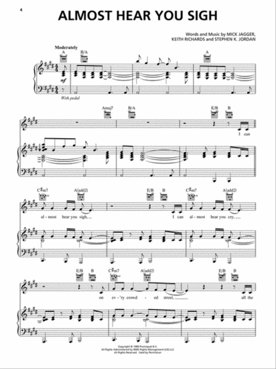 The Rolling Stones – Sheet Music Anthology Piano, Vocal, Guitar scores gallery preview page 3