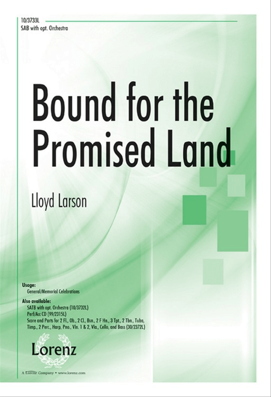 Bound for the Promised Land 3-Part scores gallery preview page 1