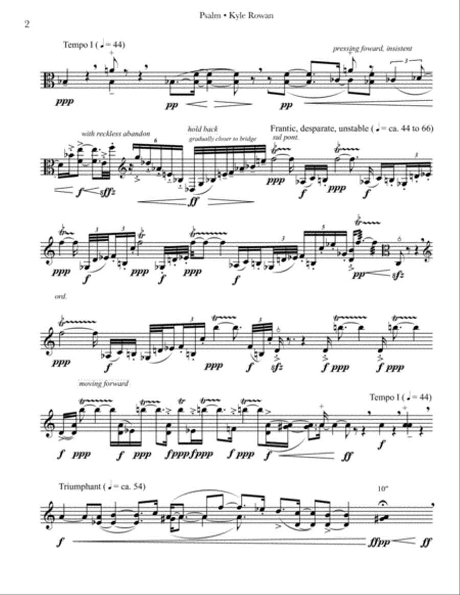 Psalm (solo viola)