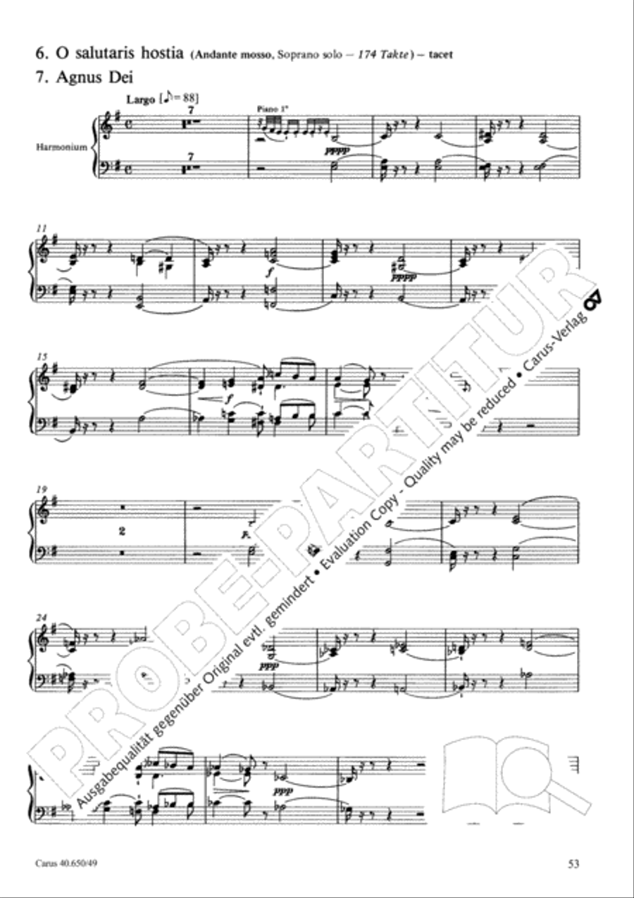 Petite Messe solennelle 4-Part scores gallery preview page 54