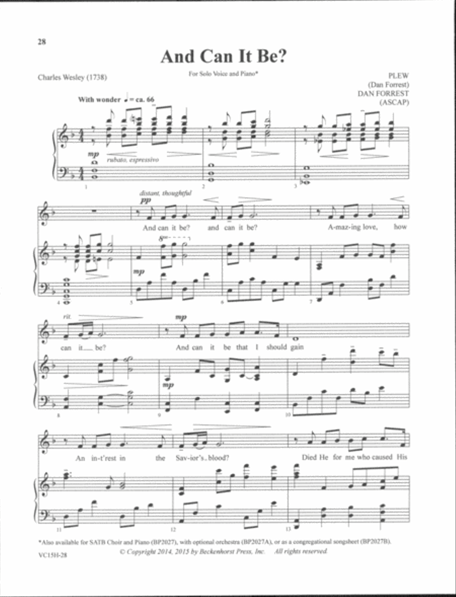 Sacred Solos of Dan Forrest - high voice High Voice scores gallery preview page 10