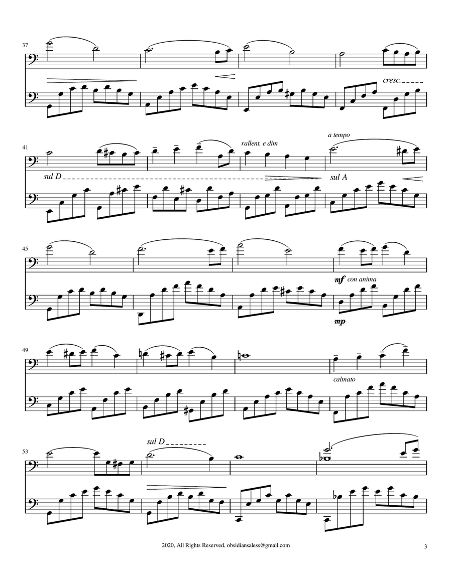 Goltermann: La Foi, Op. 95, No.1 For 2 Cellos (Solo and Accompaniment) String Duet scores gallery preview page 5