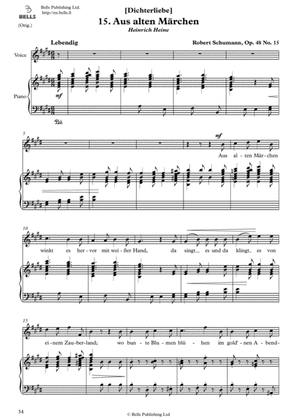 Aus alten Marchen, Op. 48 No. 15 (Original key. E Major)