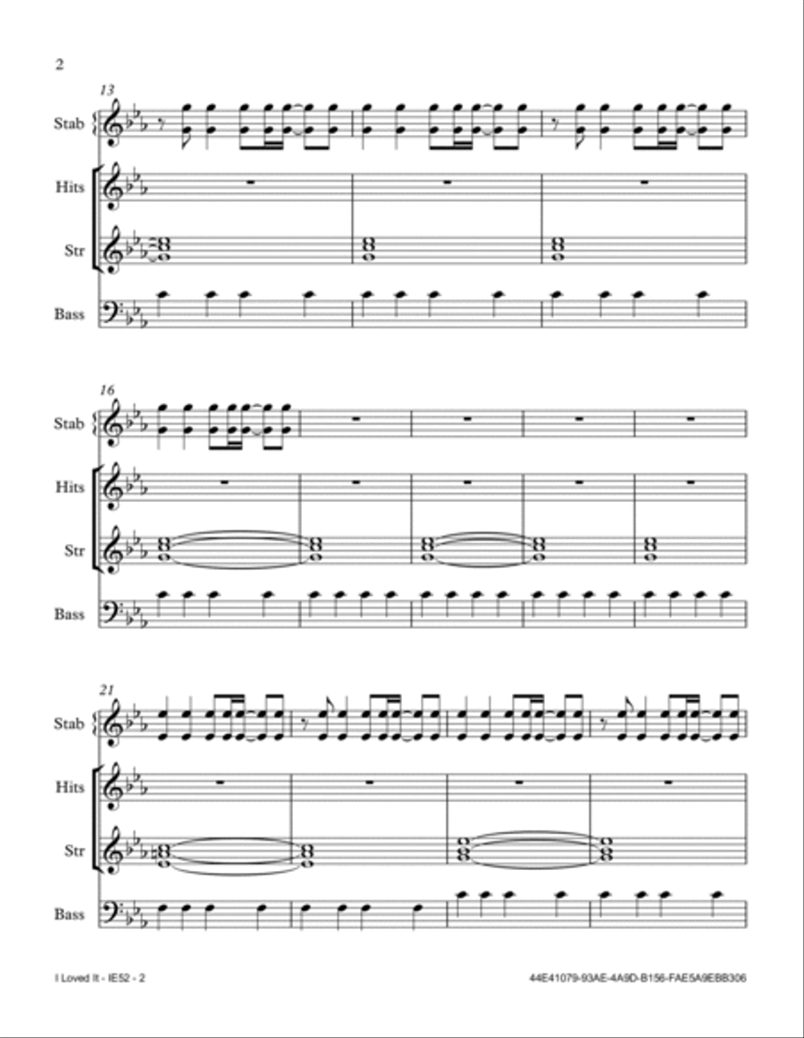 I Loved It Small Ensemble scores gallery preview page 2
