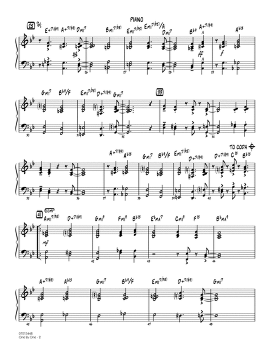 One by One (arr. Mark Taylor) - Piano