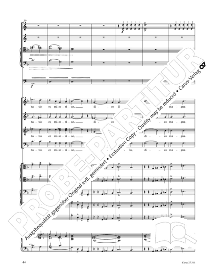 Requiem - church version (Requiem. Fassung mit kleinem Orchester) 4-Part scores gallery preview page 60
