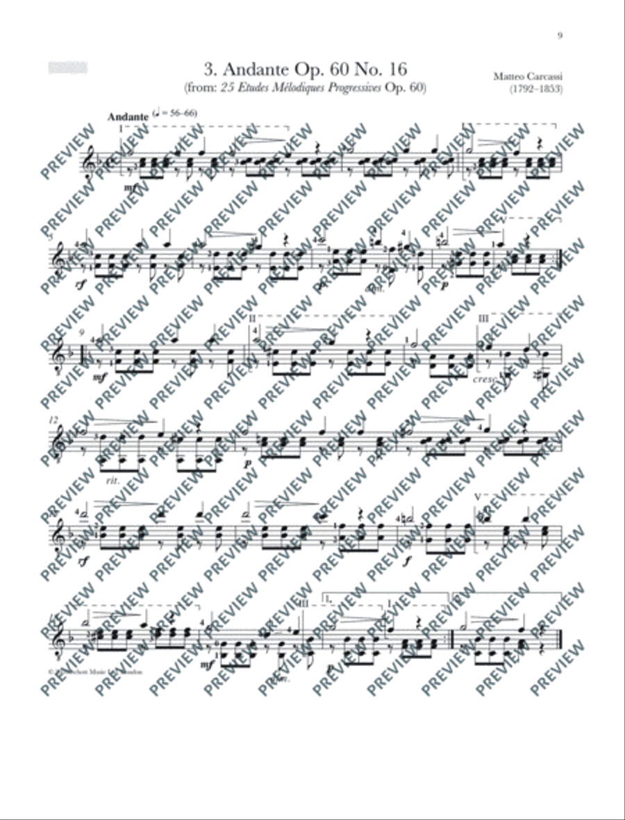 Romantic Guitar Anthology Classical Guitar scores gallery preview page 10