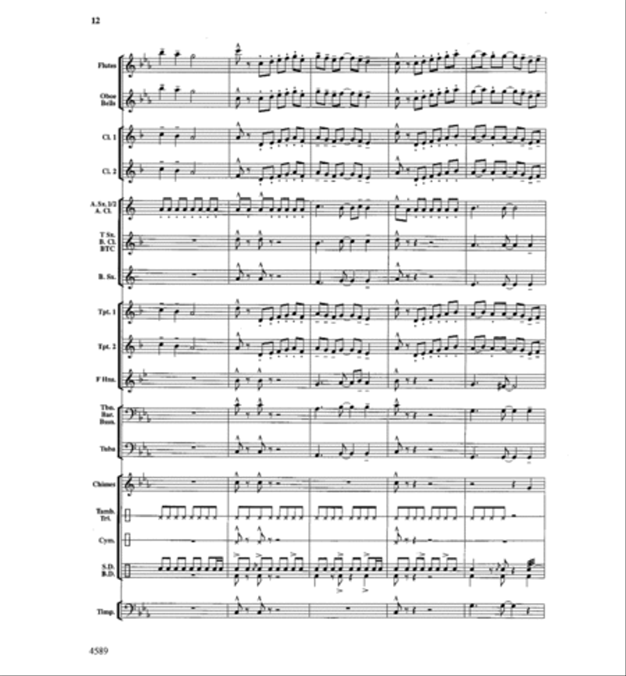 Copper Mountain Legend Concert Band scores gallery preview page 13