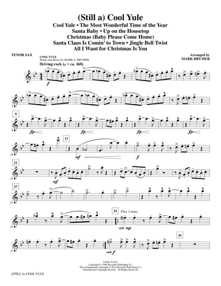 (Still A) Cool Yule (Choral Medley) - Bb Tenor Saxophone