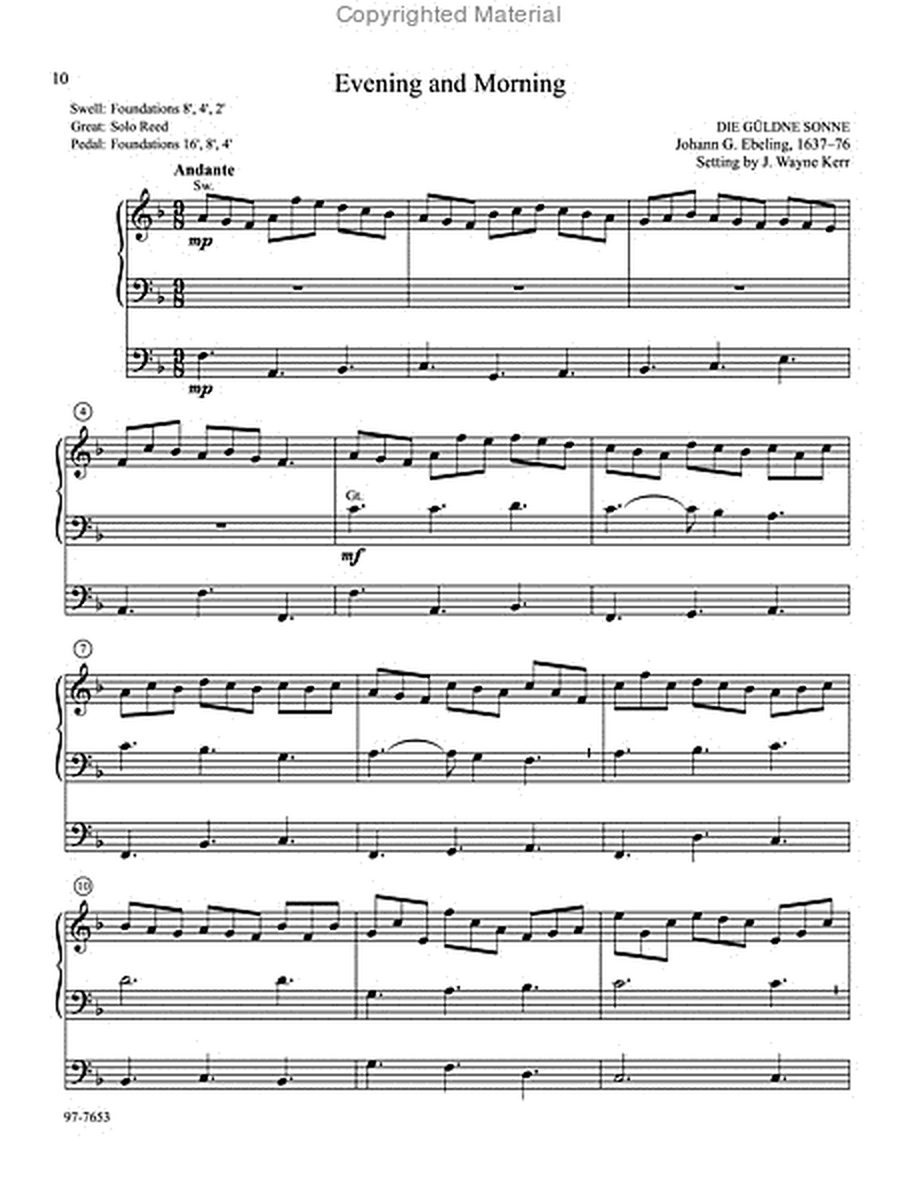 Musica Sacra: Easy Hymn Preludes for Organ, Vol. 9