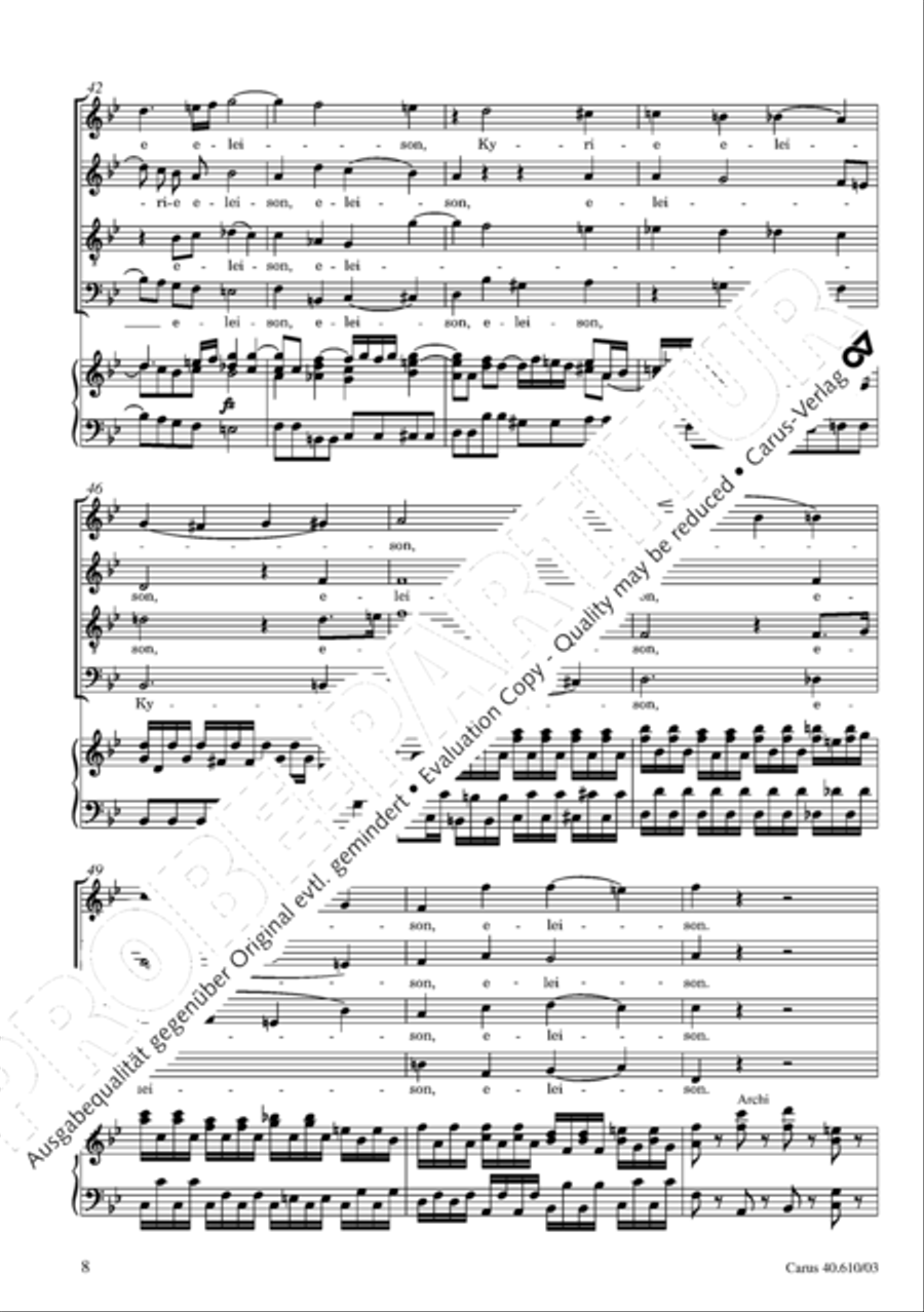 Theresienmesse in B 4-Part scores gallery preview page 9